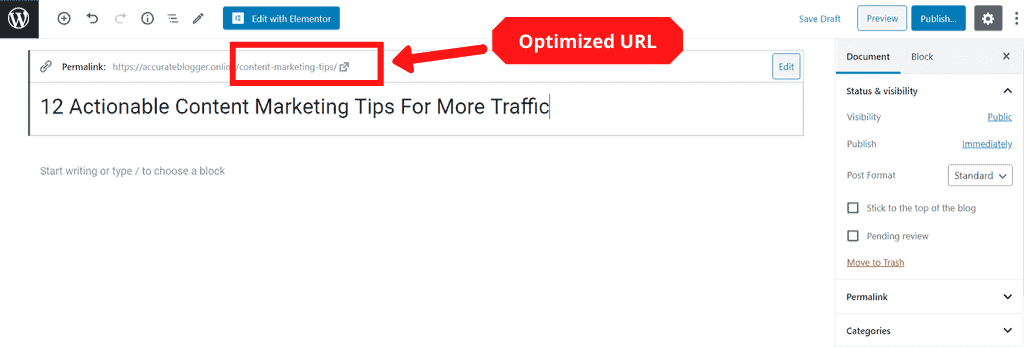SEO Friendly URL