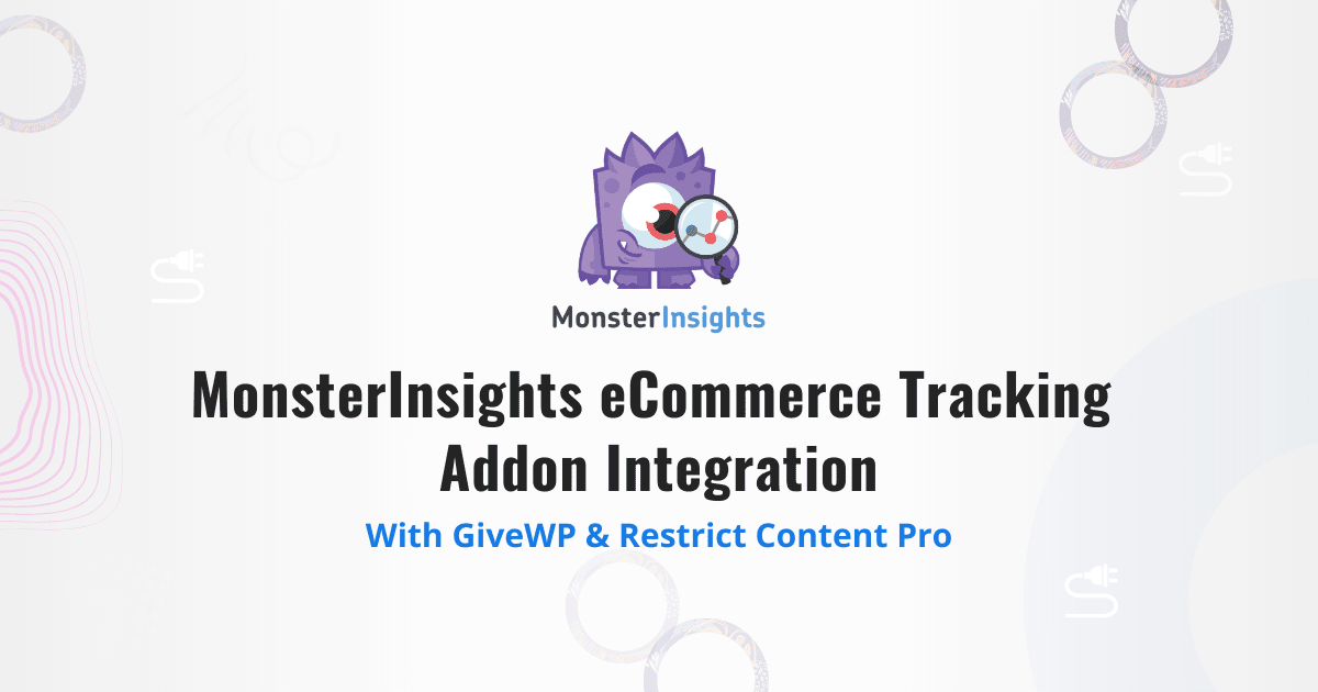 MonsterInsights eCommerce Tracking Addon Integration