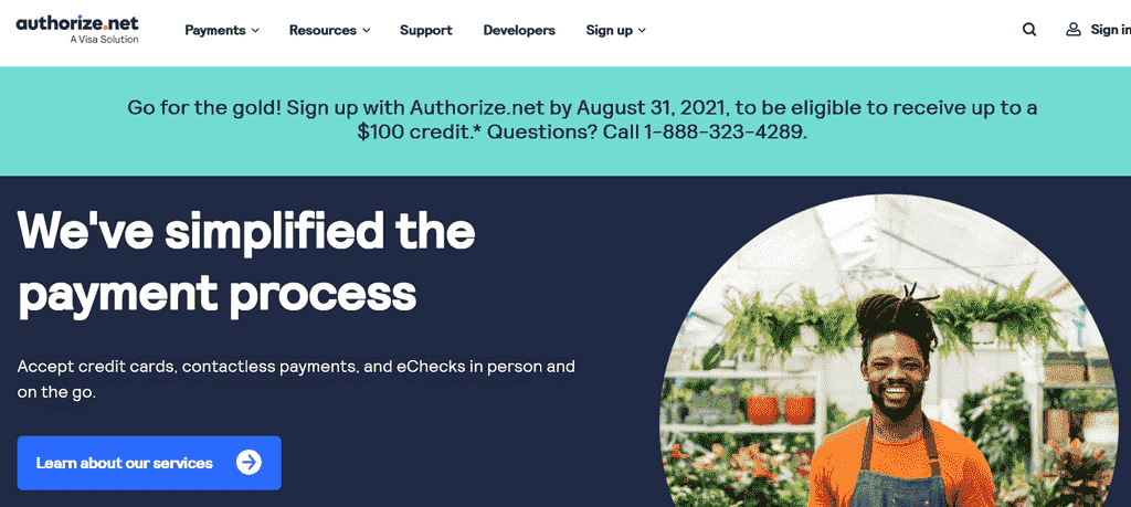 Authorize.Net Payment Gateway