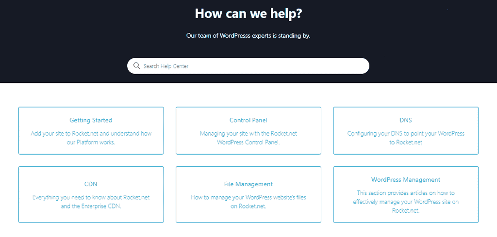 Rocket.net Extensive Knowledge Base