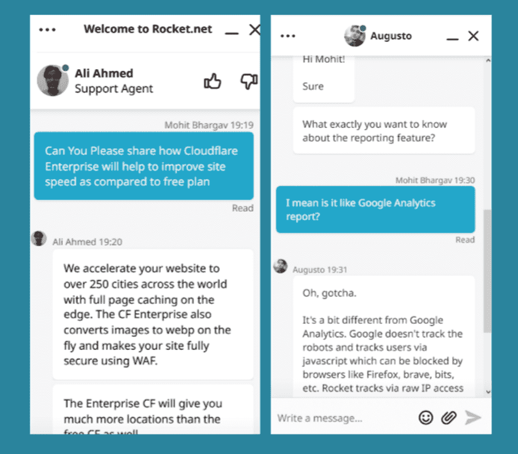 Rocket.net Support Response Time Test