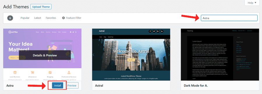 Install and Activate WordPress Theme