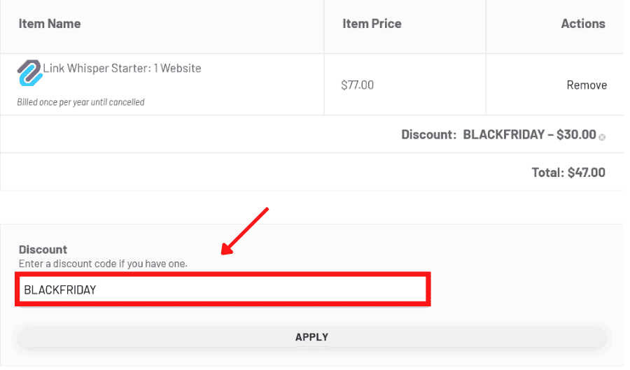 Link Whisper Black Friday Discount Coupon Code