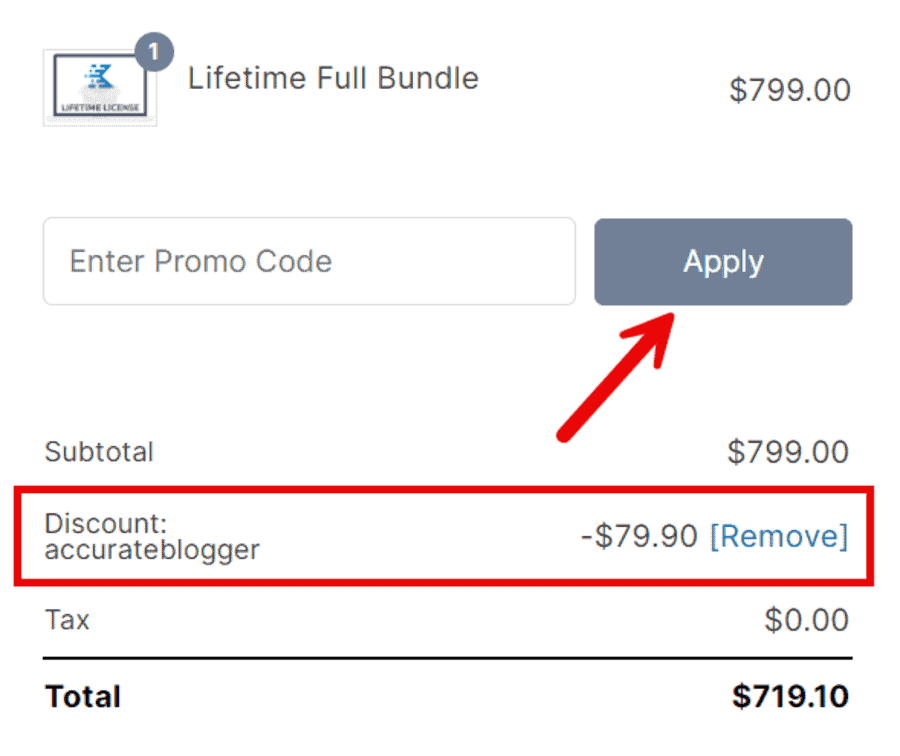 Kadence Additional Discount