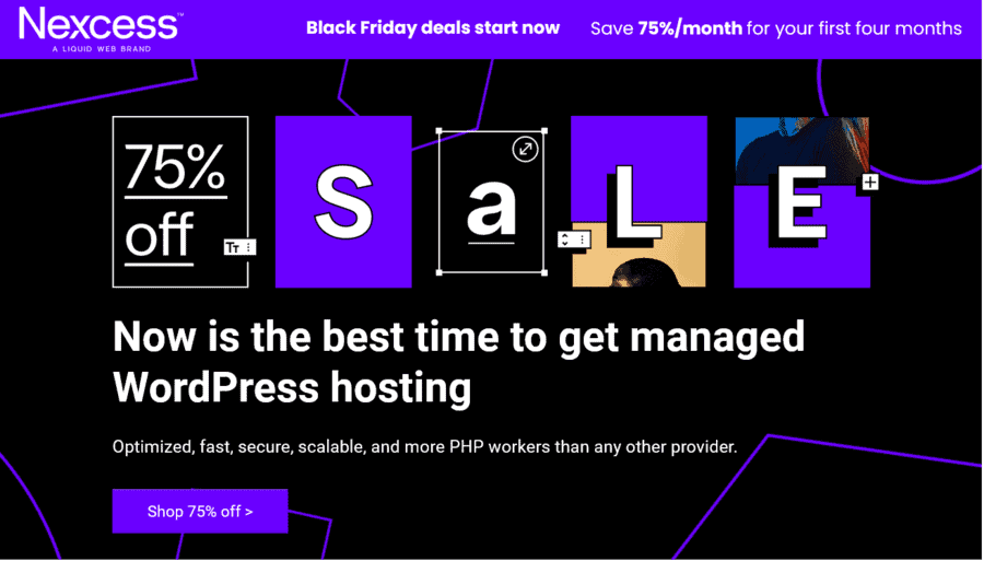 Nexcess Black Friday Deal Page