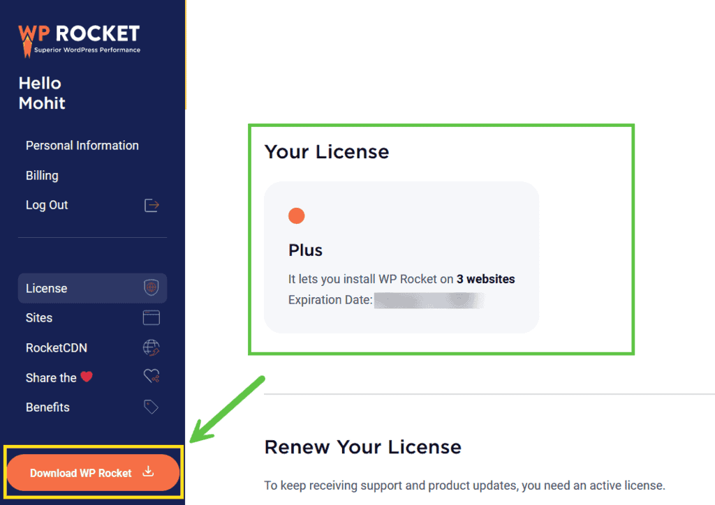 Download WP Rocket Plugin